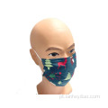Earloop 510K CE descartável máscara preta 3ply